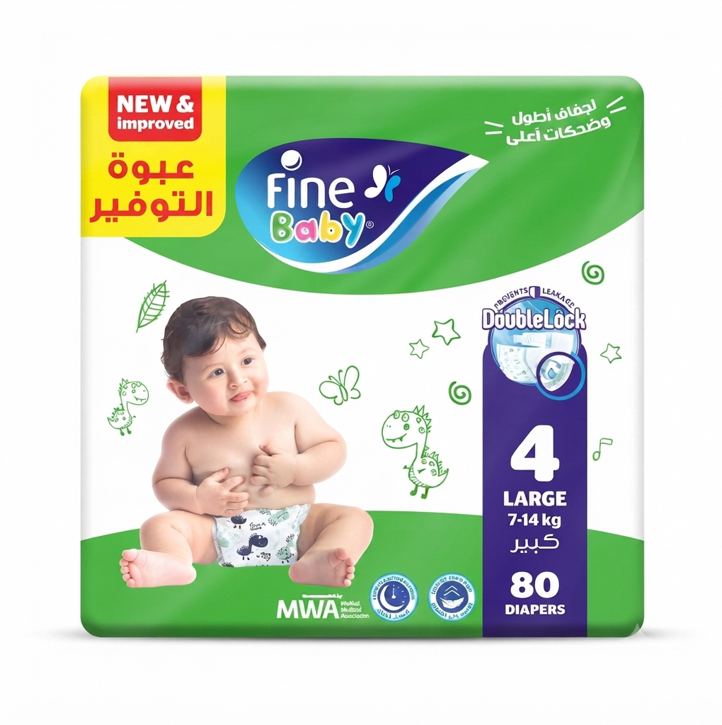 FINE BABY NO.4 80 PCS