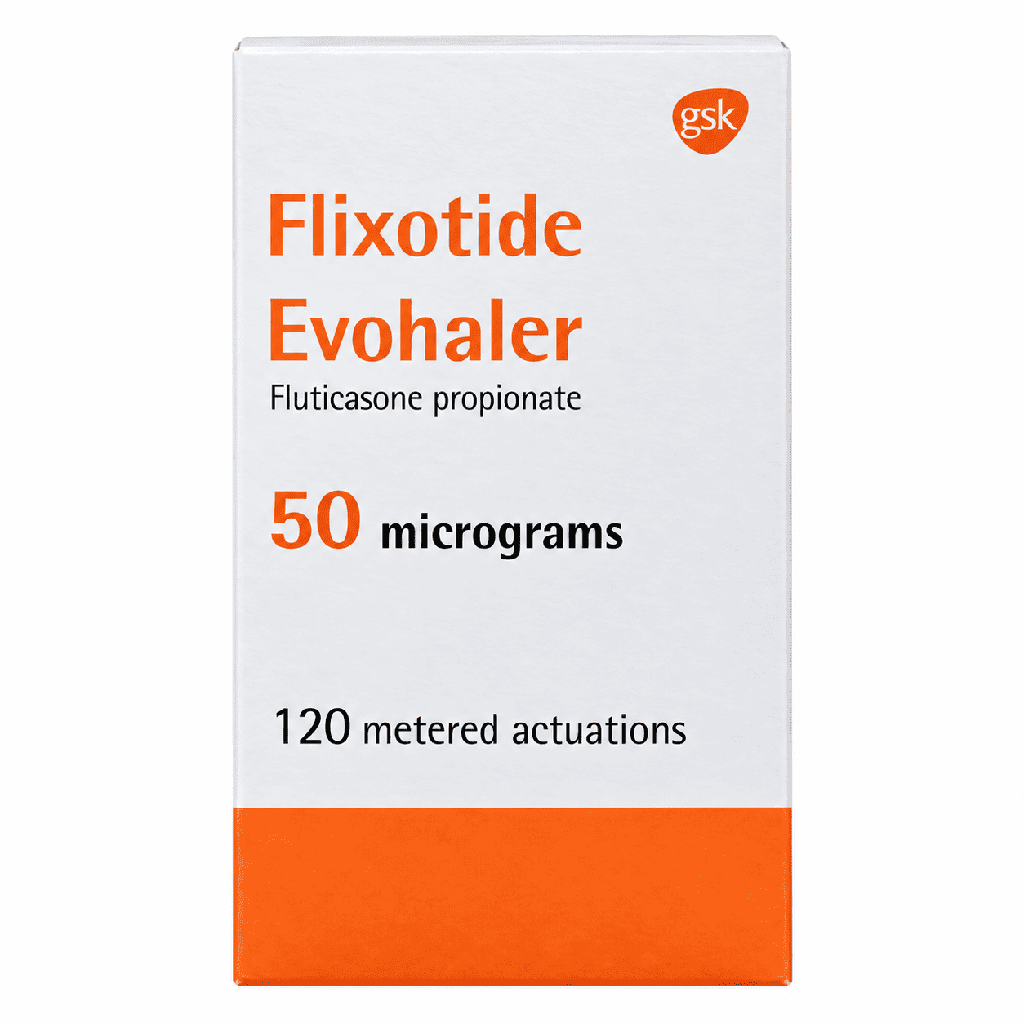 Flixotide 50 mcg Evohaler 120 Metered Actuations