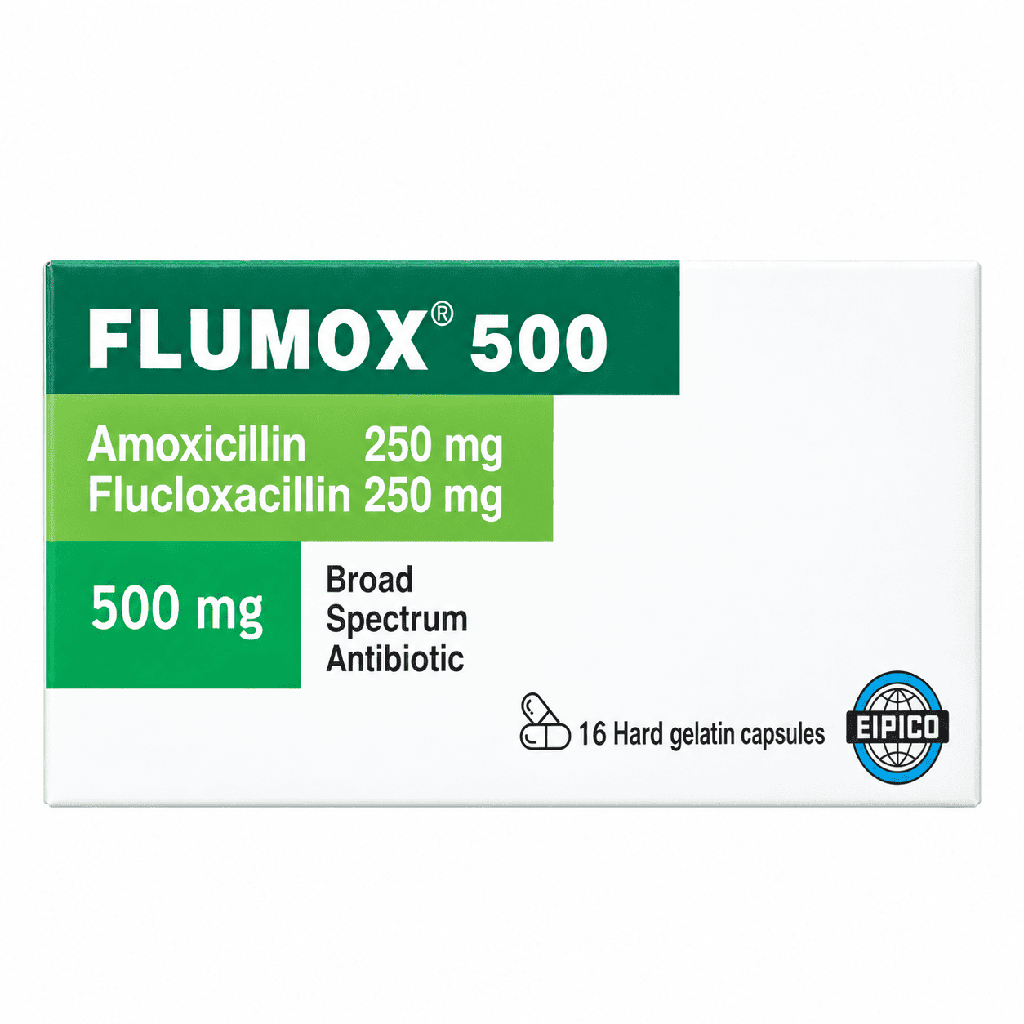 Flumox 500 mg 16 Hard gelatine Capsules