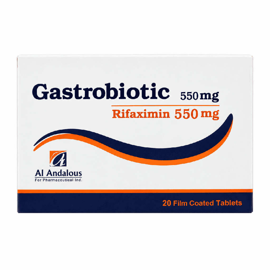Gastrobiotic 550 mg 20 Film Coated Tablets