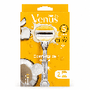 Gillette Venus Comfort Glide Olay Razor 5 Bladed + 2 Count Blades Refill