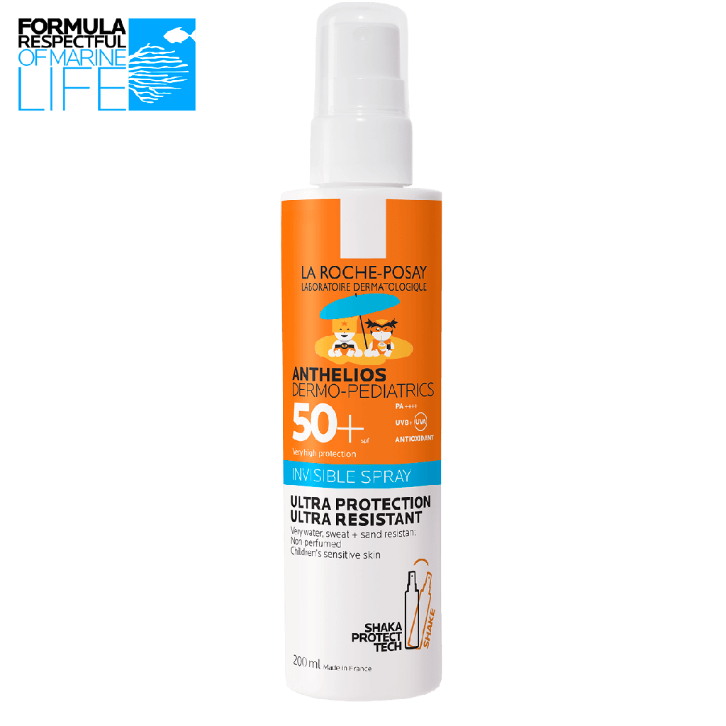 لاروش بوزيه أنثيليوس ديرمو-بيديا تريكس بخاخ غير مرئي بمعامل حماية SPF50+، خالٍ من العطور، 200 مل