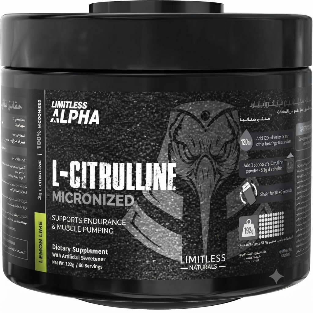 Limitless Alpha L-Citrulline Micronized-60Servings