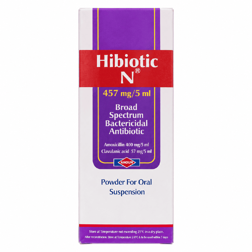 Hibiotic-N 457 mg / 5 ml Powder For Oral Suspension 60 ml