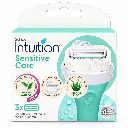 Schick Intuition Hair Removal Blades Sensitive for Women 3 pcs *4NEW