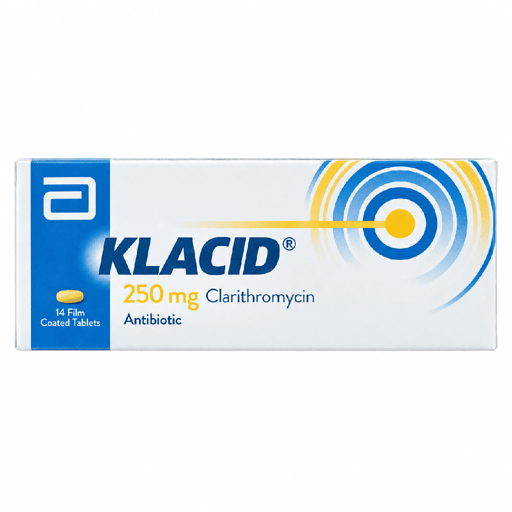 Klacid 250 mg 14 Film Coated Tablets