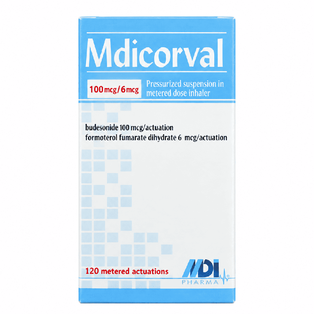 Mdicorval 100/6 mcg Inhalation