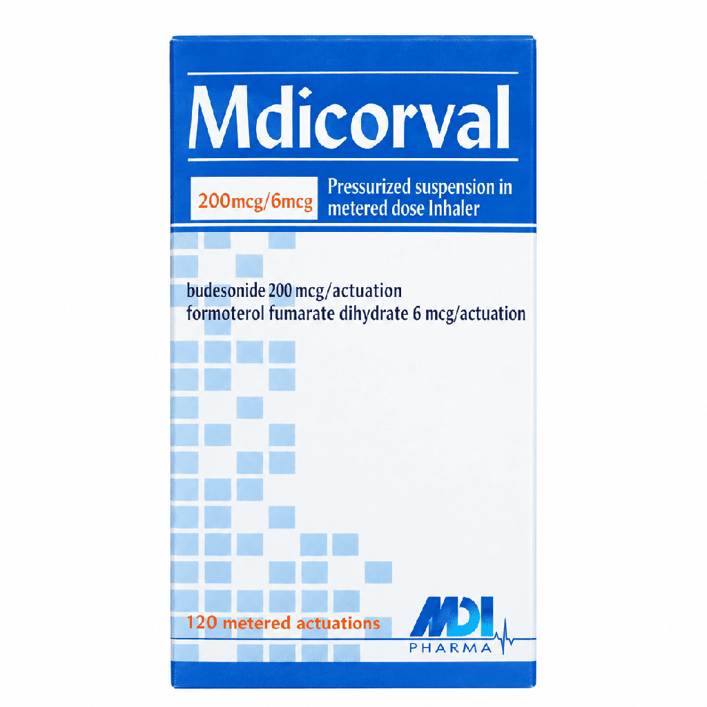 Mdicorval 200/6 mcg Inhalation