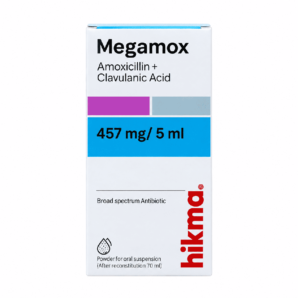 Megamox 457 mg / 5 ml Powder For Oral Suspension 70 ml