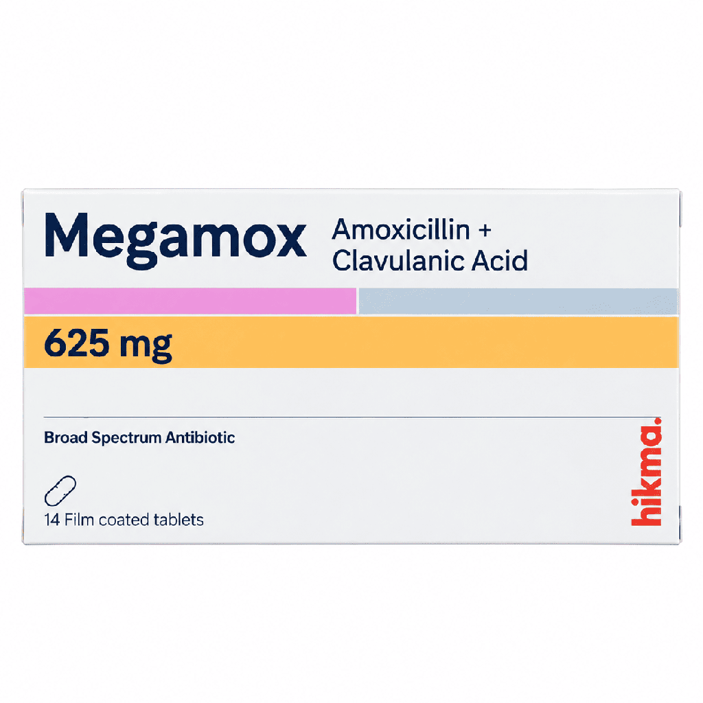 Megamox 625 mg 14 Film Coated Tablets