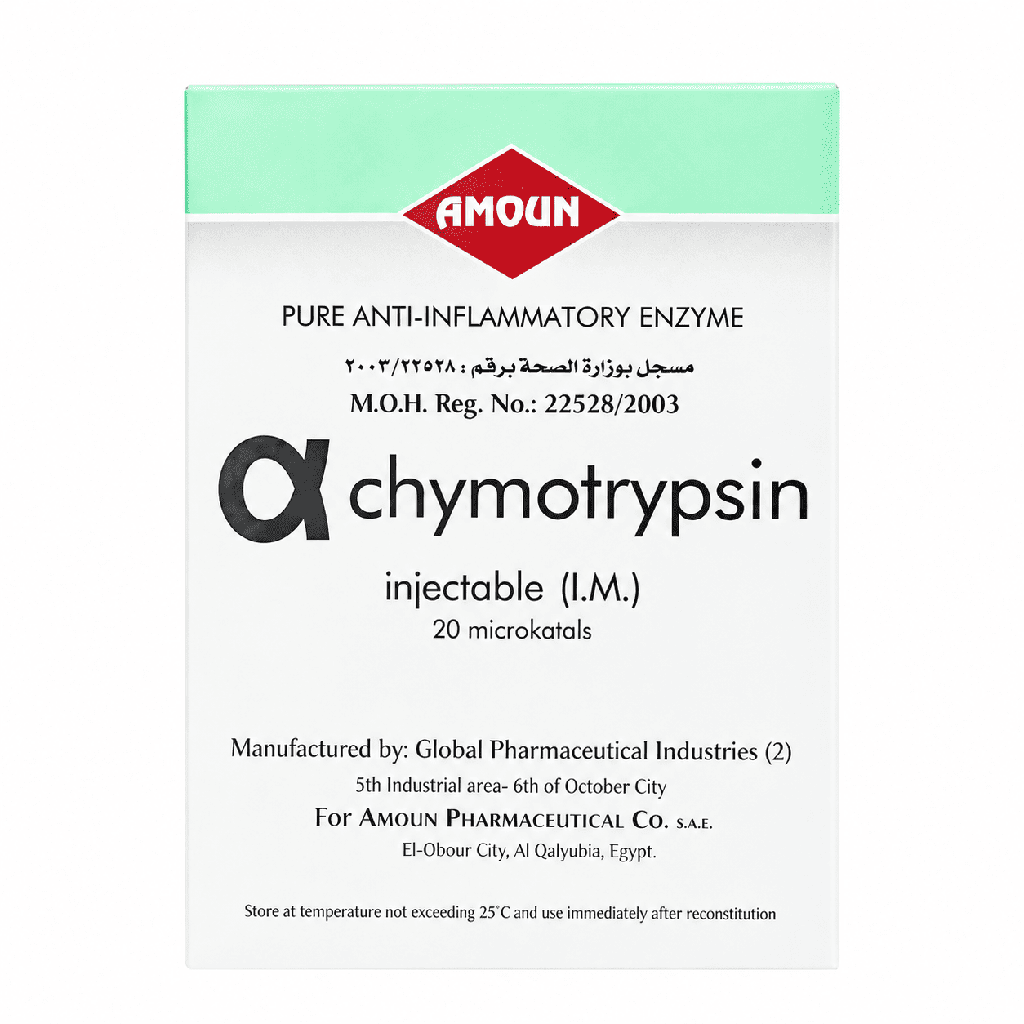 Alpha Chymotrypsin 3 Ampoules 3 ml
