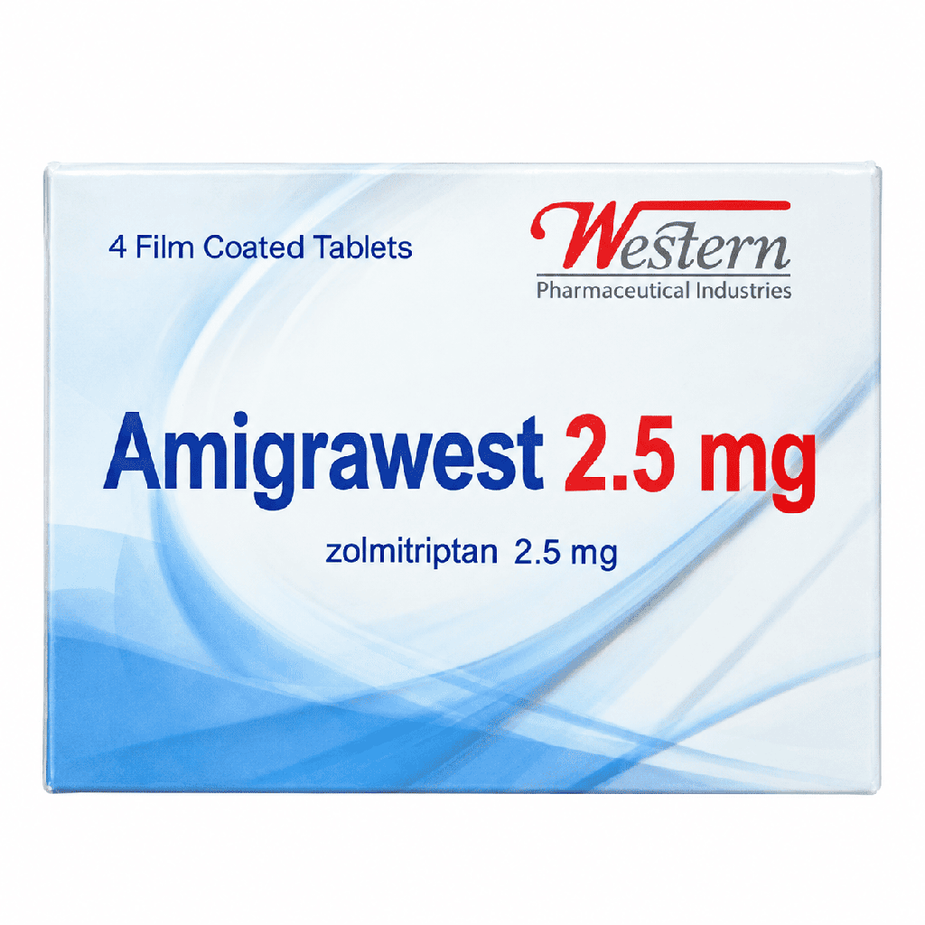 Amigrawest 2.5 mg 4 Film Coated Tablets