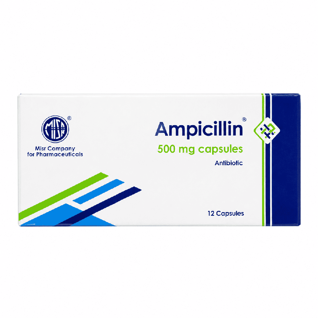 Ampicillin 500 mg 12 Capsules