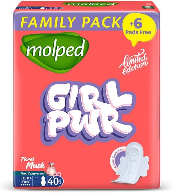 MOLPED GIRL PWR FAMILY PACK EXTRA LONG 40 PADS