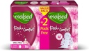 MOLPED Ultra Thin Fresh&Comfort Long 16Pads + 2 Pads Free