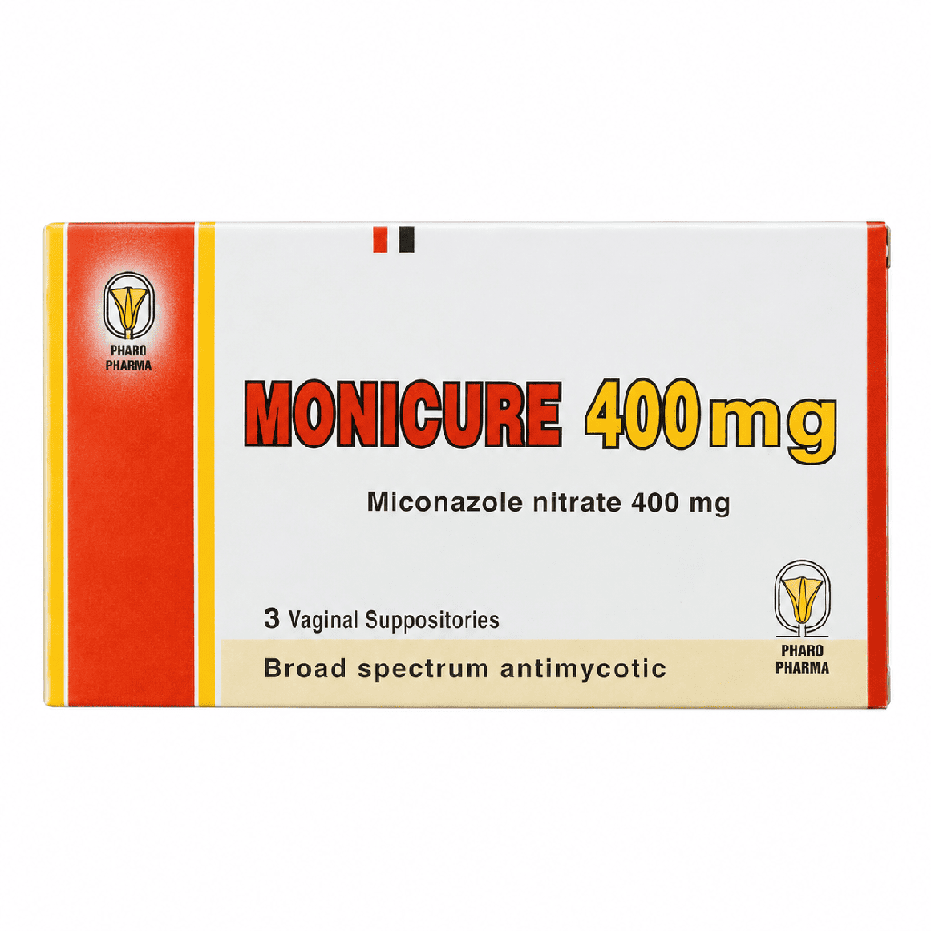 Monicure 400 mg 3 Vaginal Suppositories