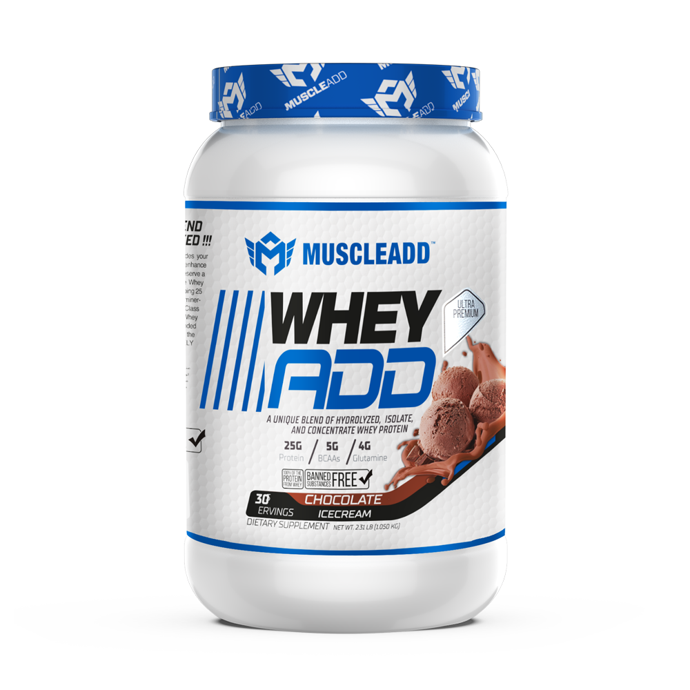 MUSCLE ADD Whey Add-30Serv.-1050G Chocolate