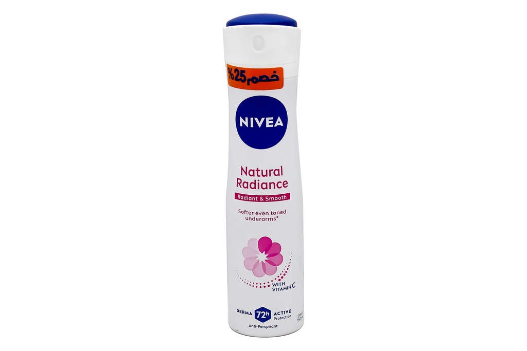 Nivea Antiperspirant Spray For Women Natural Radiance With Vitamin C 150 Ml
