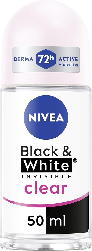 NIVEA ROLL ON BLACK&WHITE WOMAN CLEAR 50 ML 