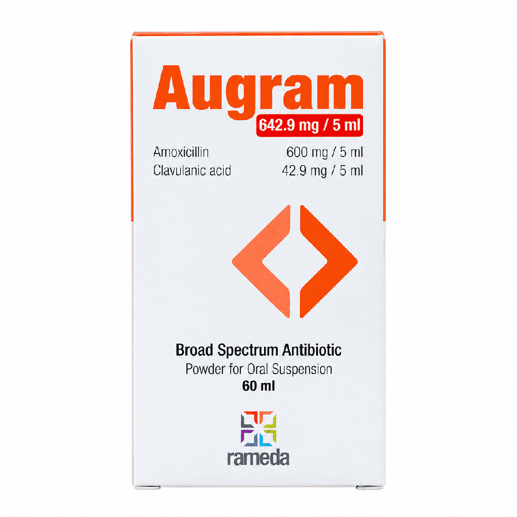 Augram 642.9 mg / 5 ml powder For Oral Suspension 60 ml
