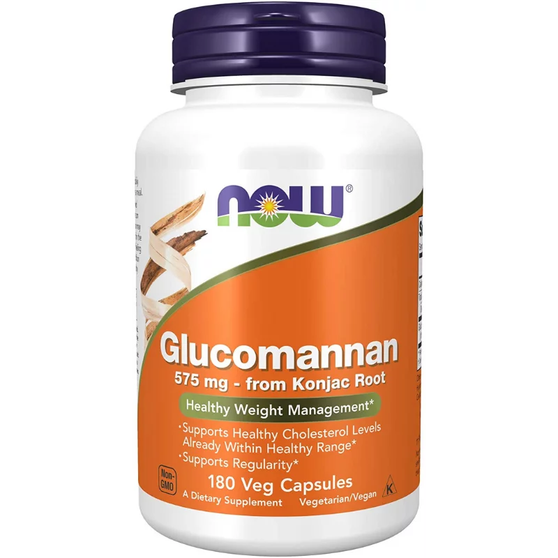 NOW  GLUCOMANNAN 575 MG  180 CAP