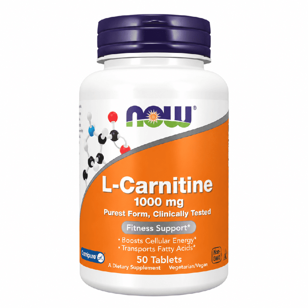 Now L-Carnitine 1000Mg 50Tablets Fitness Support