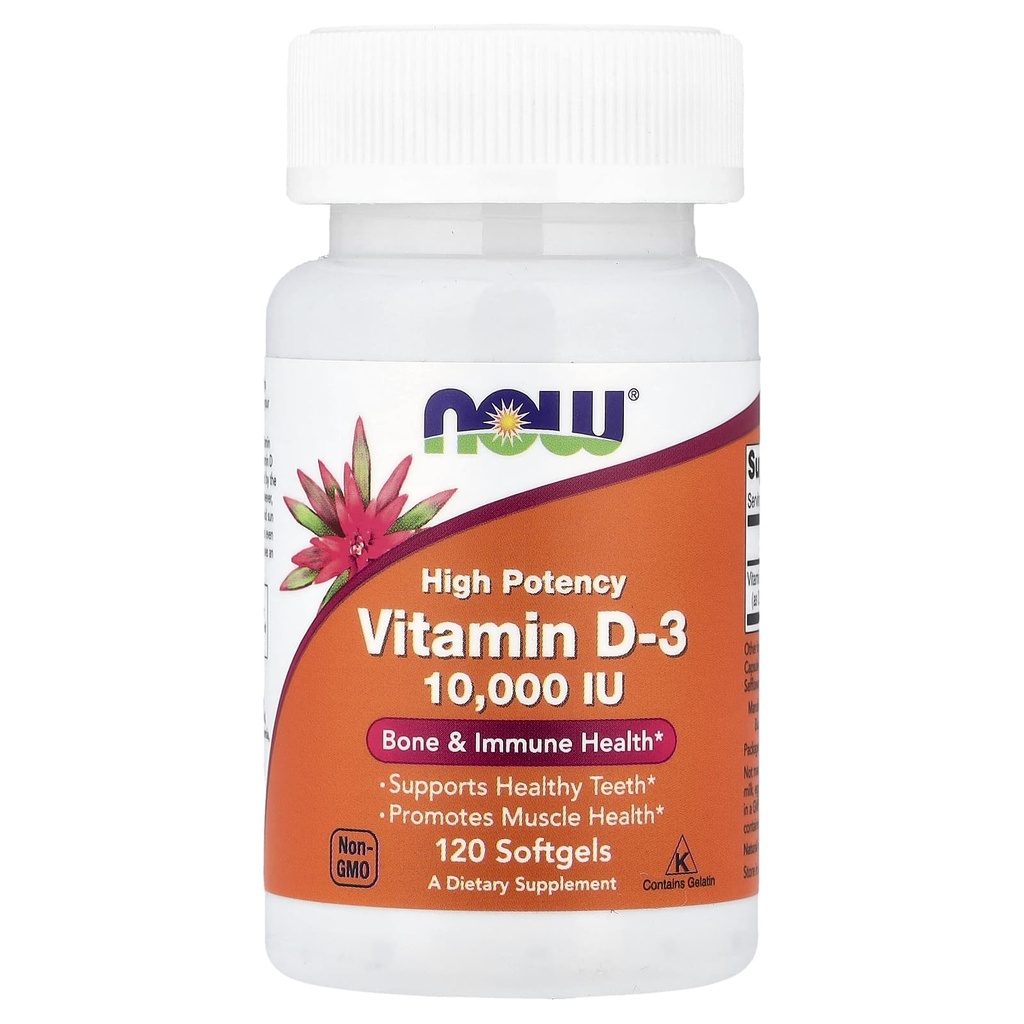 NOW VITAMIN D 3-10000 IU-120 CAP