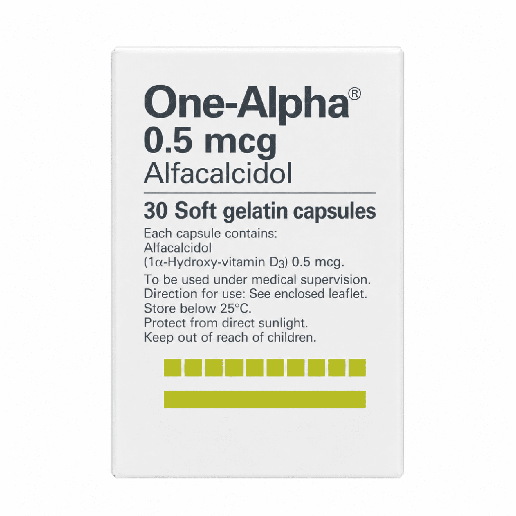 One Alpha 0.5 mcg 30 Capsules