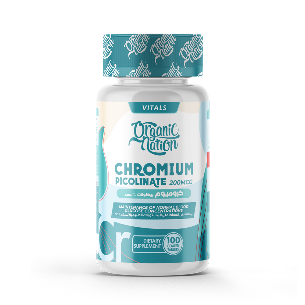 ORGANIC NATION CHROMIUM PICOLINATE 200 MCG-100 TAB