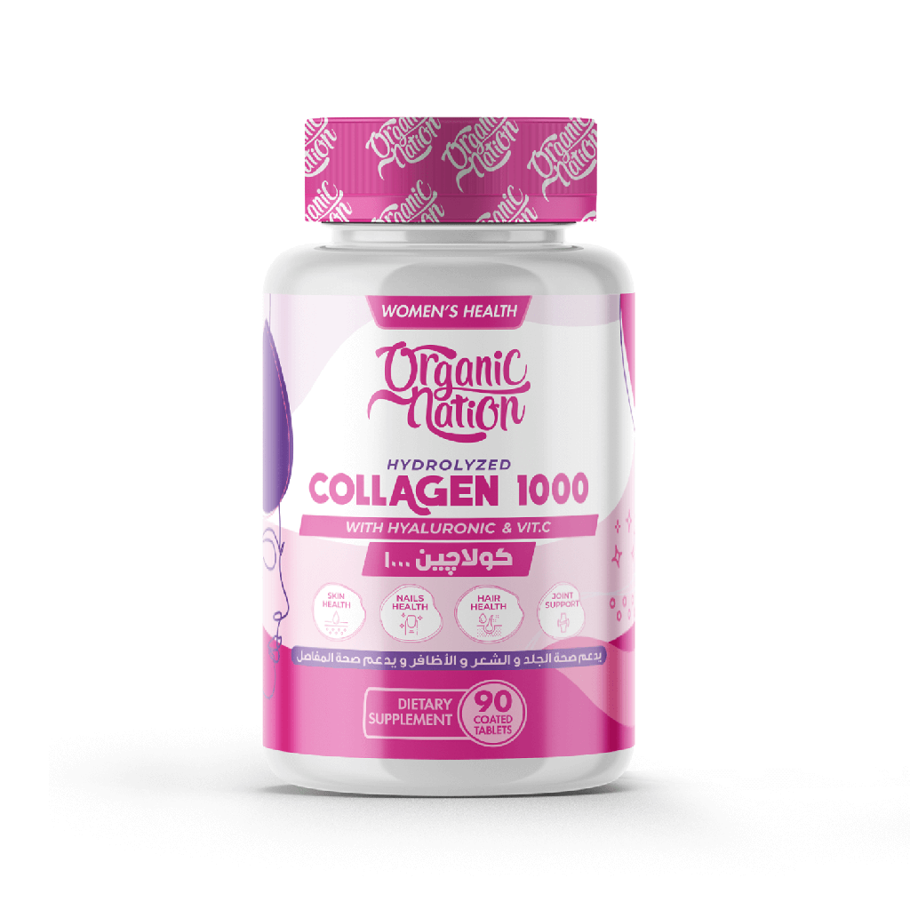 ORGANIC NATION HYDROLYZED COLLAGEN 1000-90 TAB