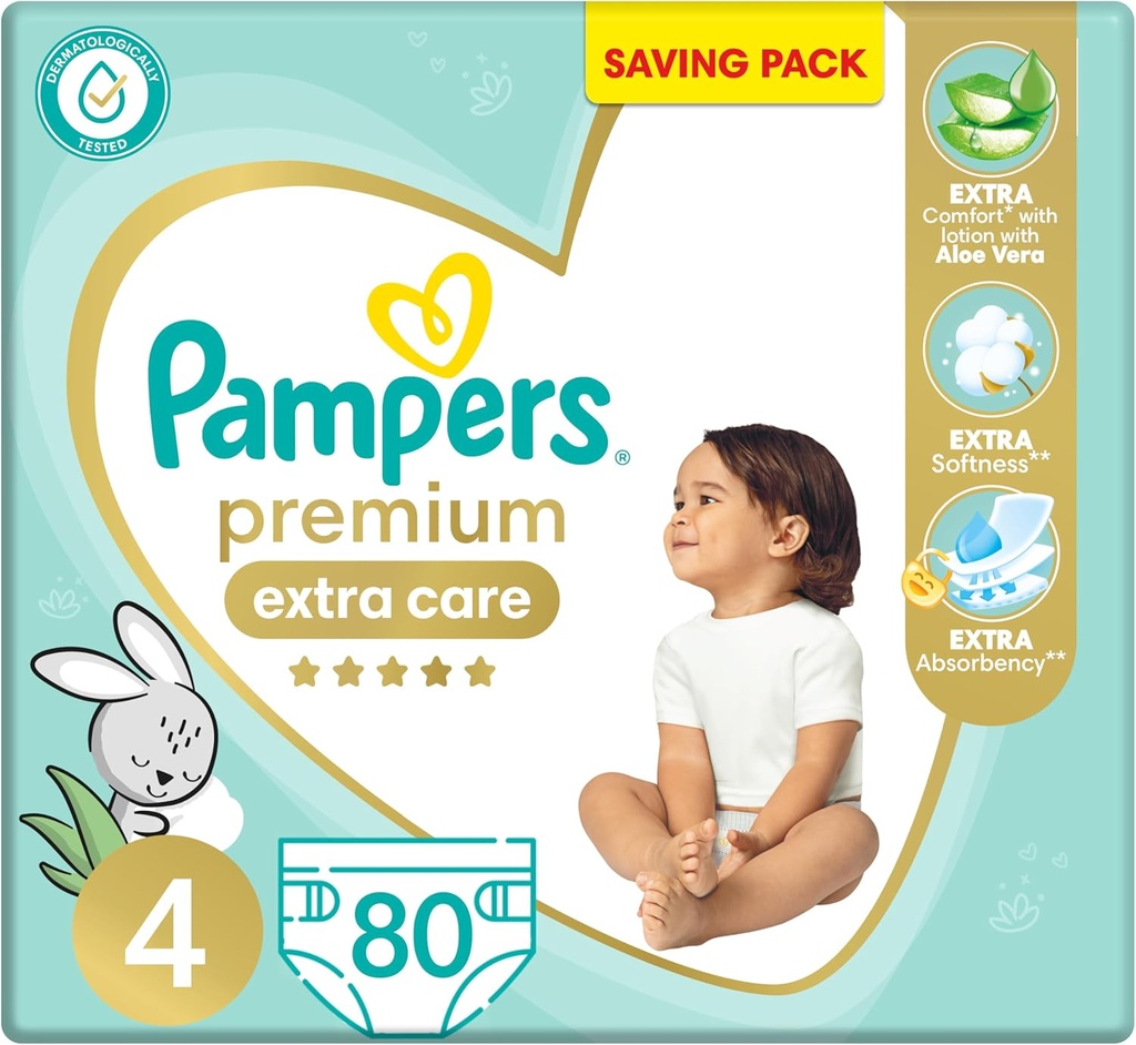 PAMPERS PREMIUM 4  80 DIAPERS