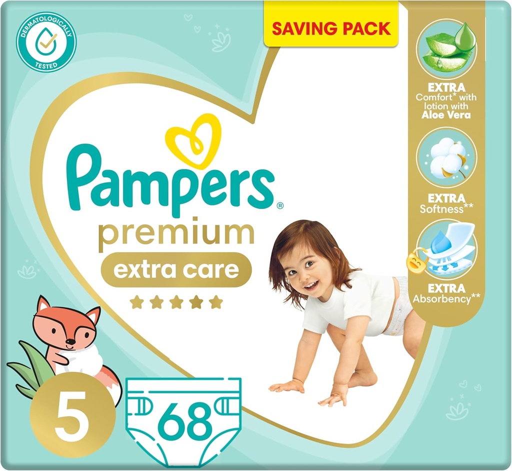 PAMPERS PREMIUM CARE NO.5 68 PCS