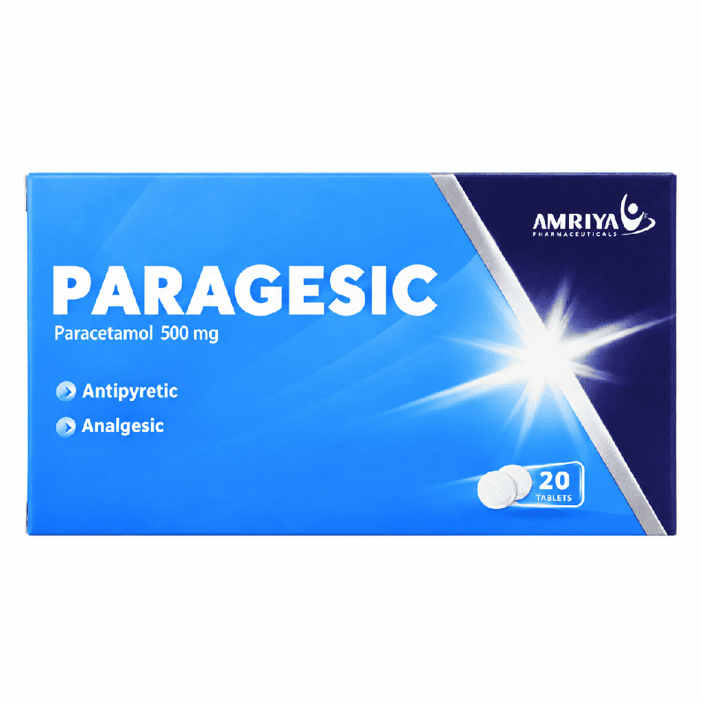 Paragesic 500 mg 20 Tablets