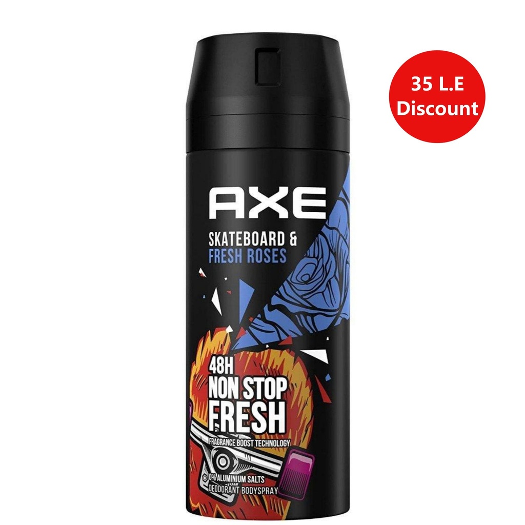 Axe Skateboard & Fresh Roses Deodorant Body Spray - 150ml