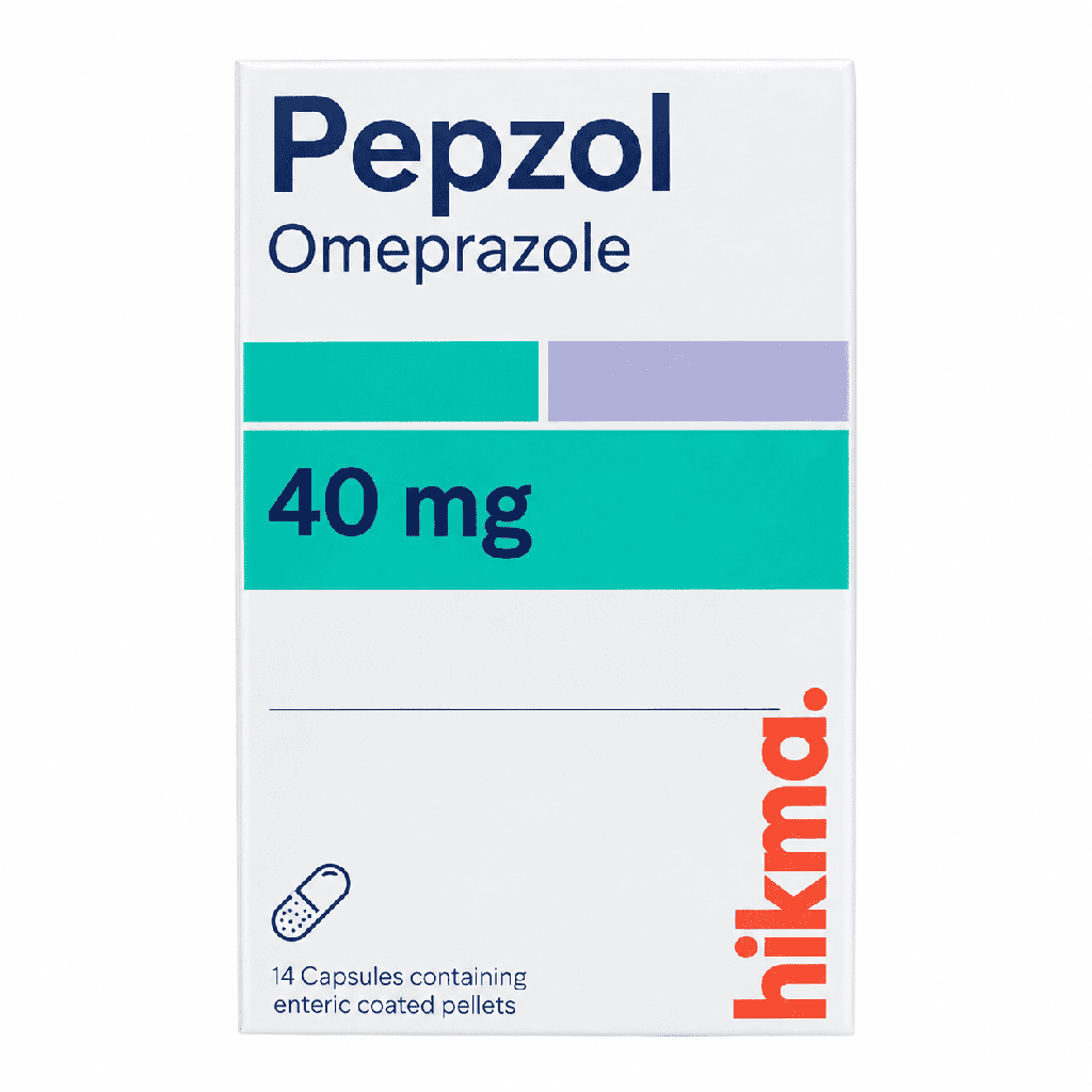 Pepzol 40 mg 14 Capsules