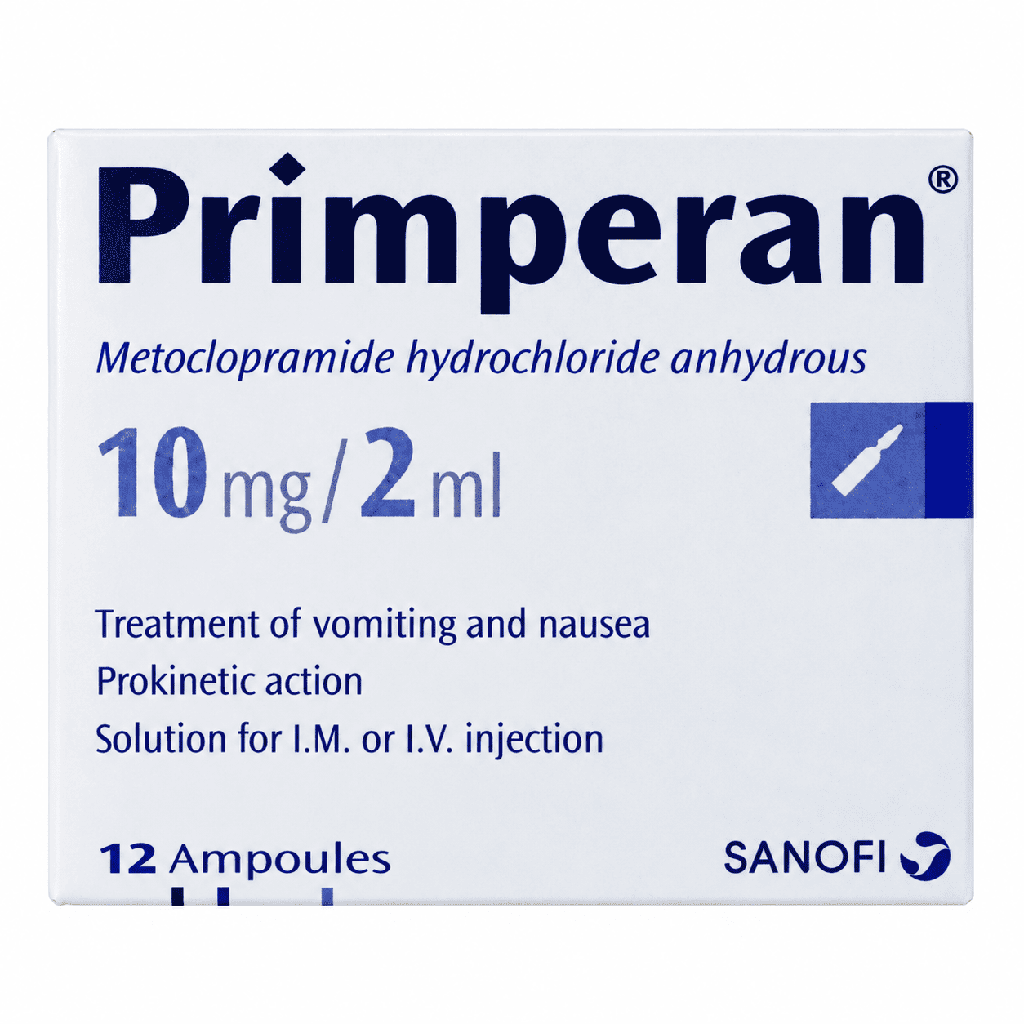 Primperan 10 mg 12 Ampoules × 2 ml