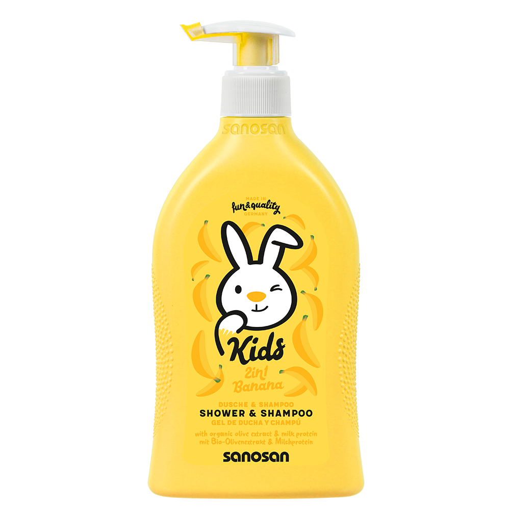 SANOSAN KIDS BANANA SHOWER & SHAMPOO 400 ML 