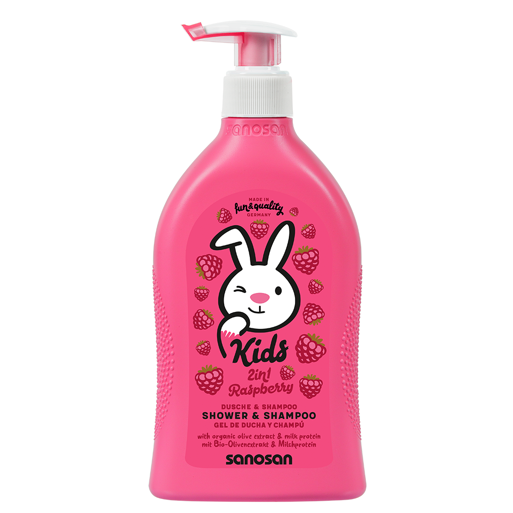SANOSAN KIDS RASPBERRY SHOWER & SHAMPOO 400 ML 