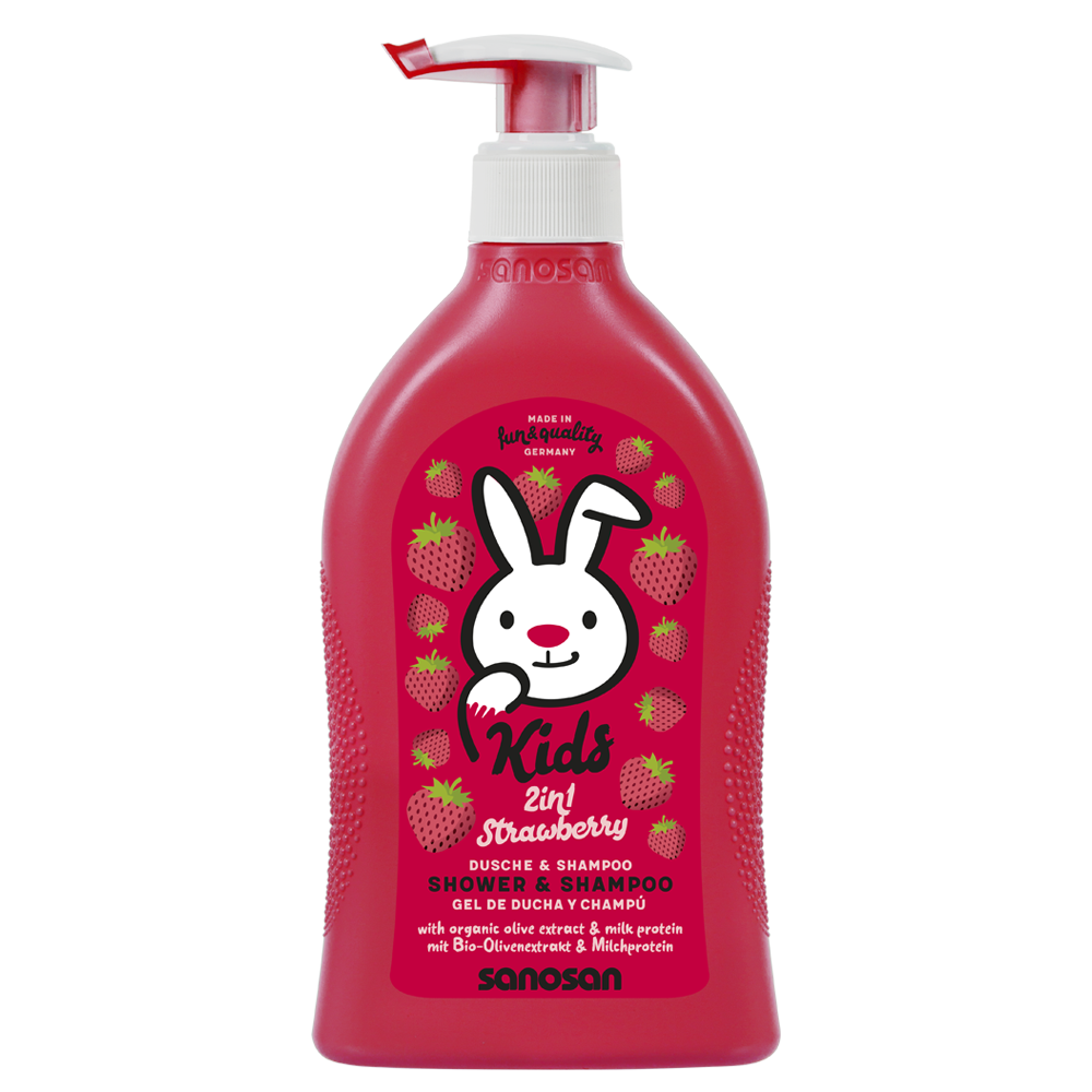 SANOSAN KIDS STRAWBERRY SHOWER & SHAMPOO 400 ML 