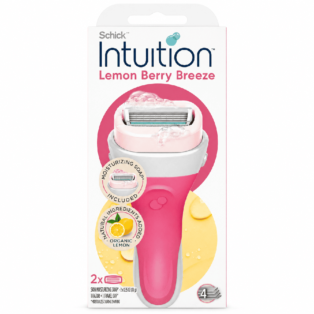 Schick Intuition Fresh Citrus Berry Razor for Women with 2 Refills