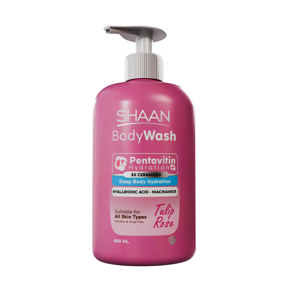 SHAAN BODY WASH  TULIP ROSE 480ML 