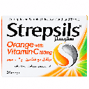 Strepsils Orange With Vitamin C, 100 mg - 24 lozenges