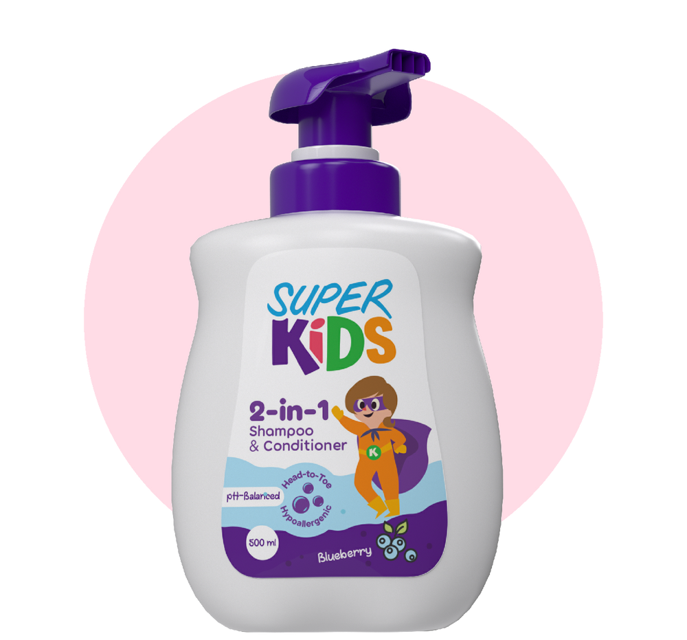 SUPER KIDS 2 IN 1 SHAMPOO +CONDITIONER 500 ML