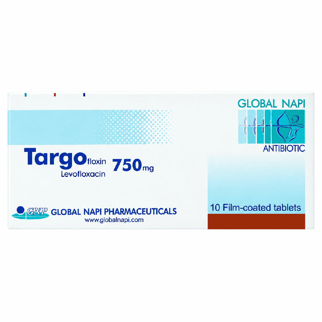 Targofloxin 750 mg 10 Film Coated Tablets