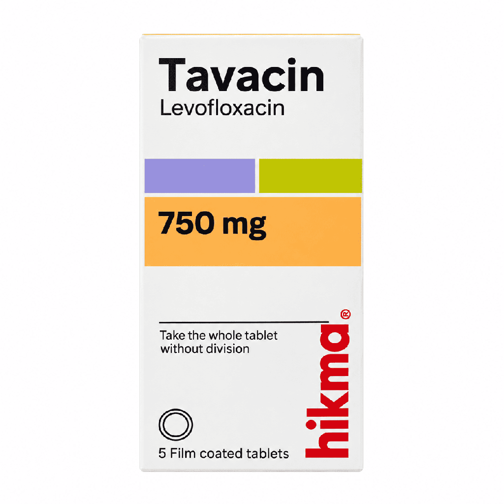 Tavacin 750 mg 5 Film Coated Tablets