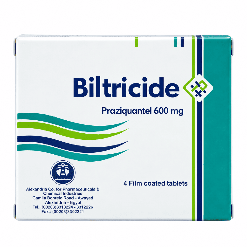 (T) Biltricide 600 mg 4 Tablets