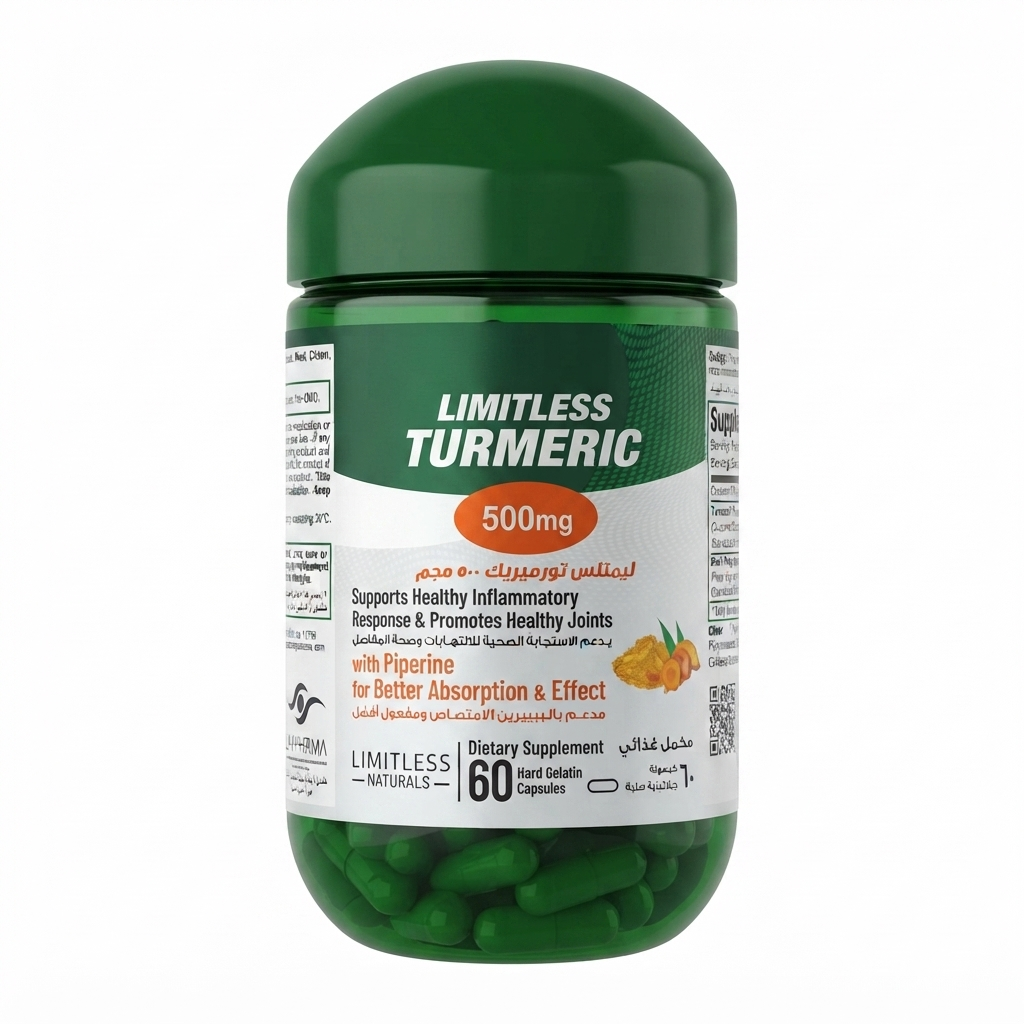 LIMITLESS TURMERIC 500 MG 60 TAB