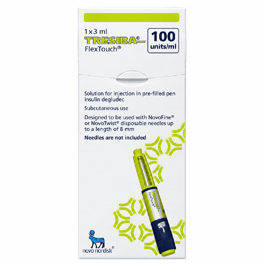 Tresiba 100 Units/ml FlexTouch Pre-Filled Pen 3 ml (Fridge)