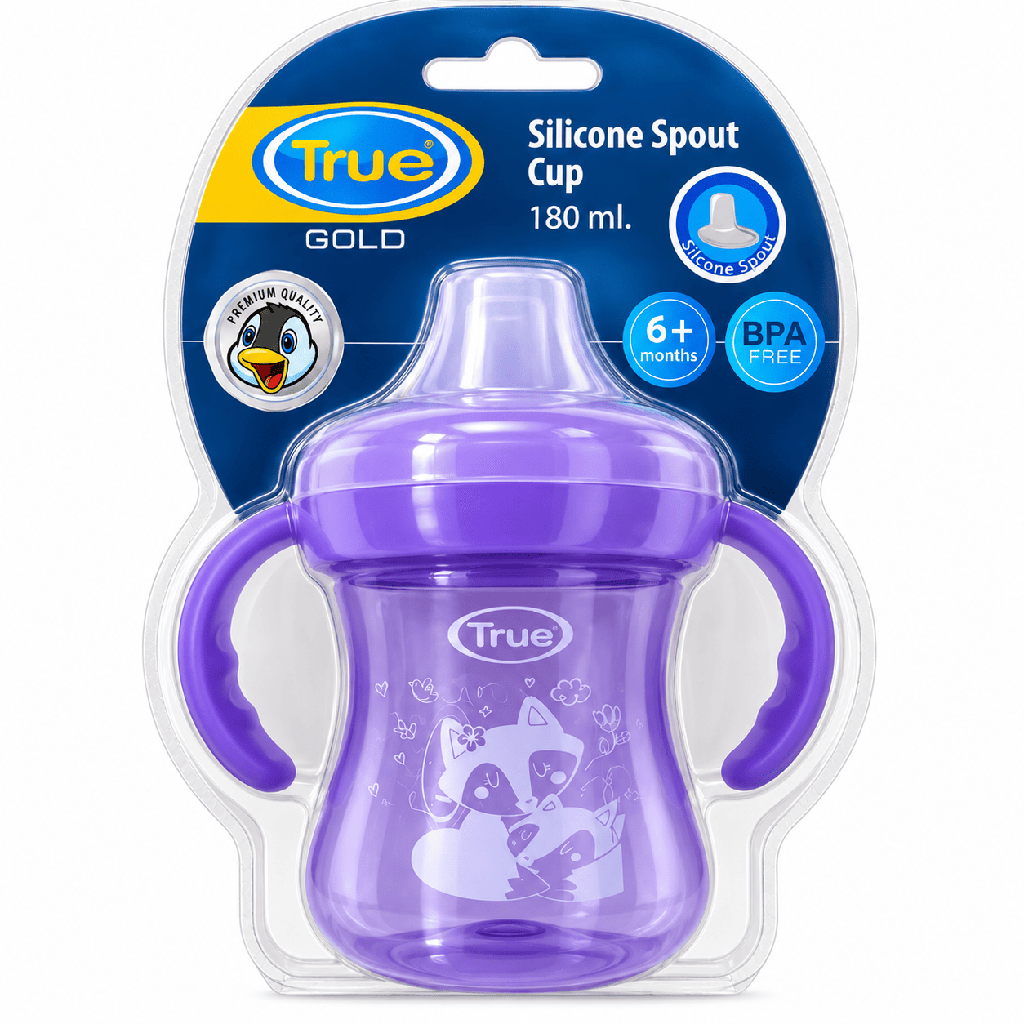 True Gold Silicon Spout Cup 180ml 6+M