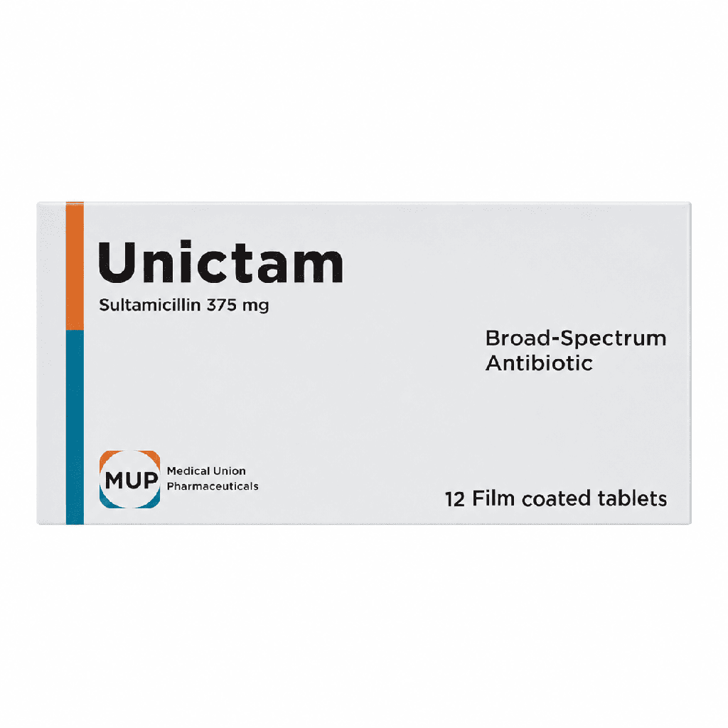 Unictam 375 mg 12 Film Coated Tablets